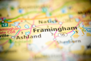 framingham, MA on map